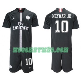 Dječji Nogometni Dres Paris Saint Germain Neymar Jr 10 Jodan Crna Treći 2018-2019